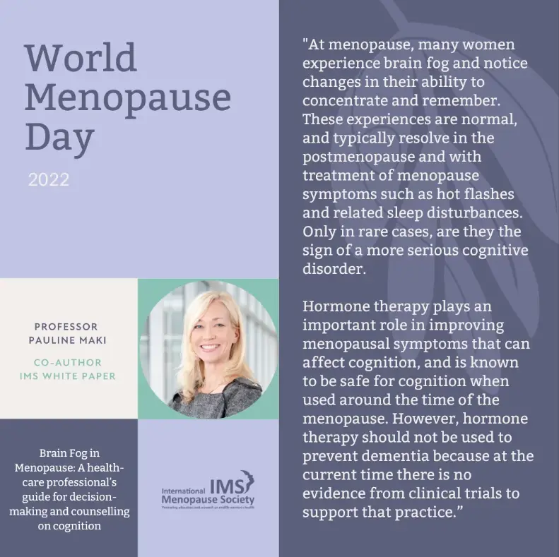 World Menopause Day Beating brain fog